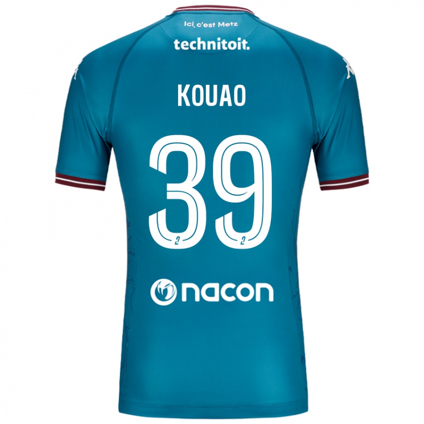 Niño Camiseta Koffi Kouao #39 Azul Petróleo 2ª Equipación 2024/25 La Camisa Argentina