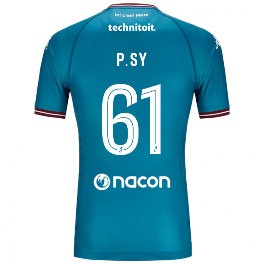 Niño Camiseta Pape Sy #61 Azul Petróleo 2ª Equipación 2024/25 La Camisa Argentina