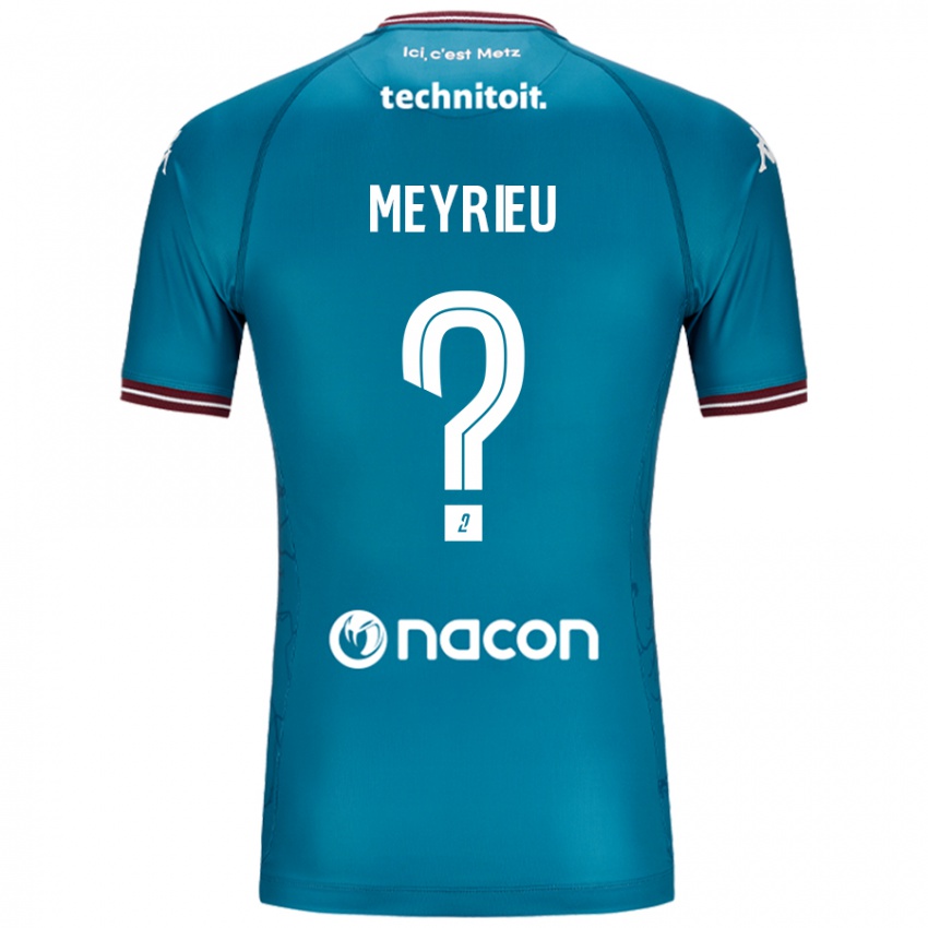 Niño Camiseta Delano Meyrieu #0 Azul Petróleo 2ª Equipación 2024/25 La Camisa Argentina