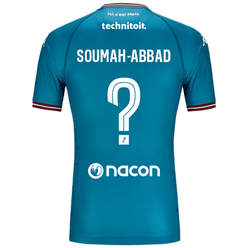 Niño Camiseta Édouard Soumah-Abbad #0 Azul Petróleo 2ª Equipación 2024/25 La Camisa Argentina