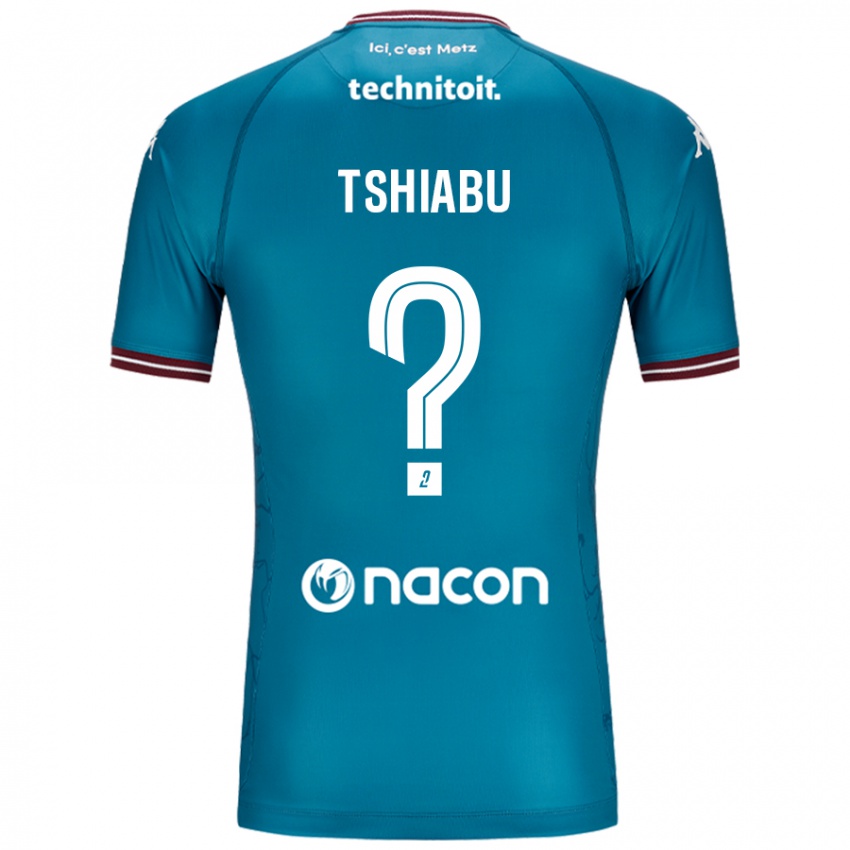 Niño Camiseta Joan Tshiabu #0 Azul Petróleo 2ª Equipación 2024/25 La Camisa Argentina