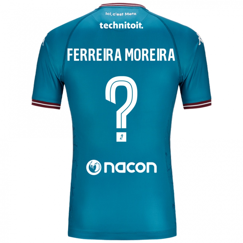 Niño Camiseta Ruben Ferreira Moreira #0 Azul Petróleo 2ª Equipación 2024/25 La Camisa Argentina