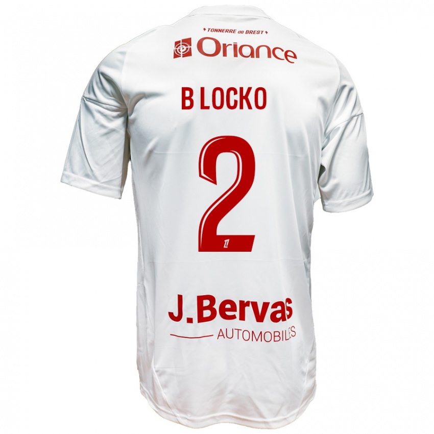 Niño Camiseta Bradley Locko #2 Blanco Rojo 2ª Equipación 2024/25 La Camisa Argentina