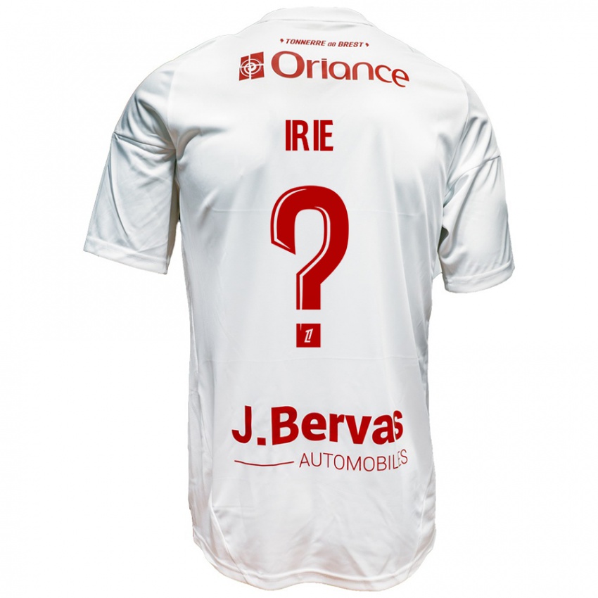 Niño Camiseta Paris Irie #0 Blanco Rojo 2ª Equipación 2024/25 La Camisa Argentina