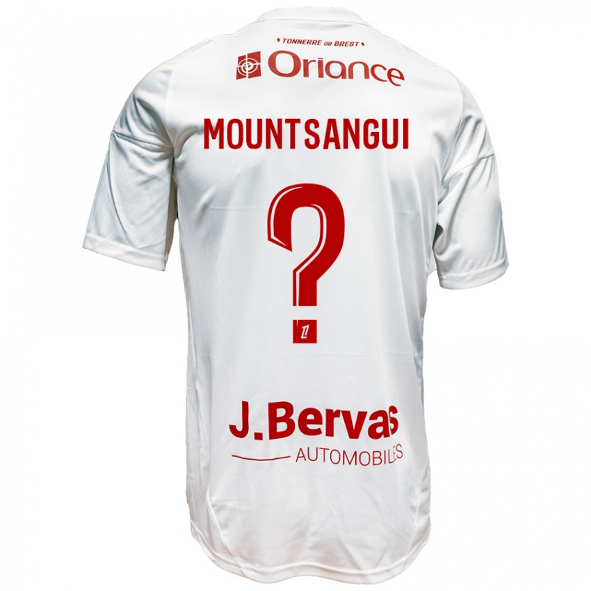 Niño Camiseta Warren Mountsangui #0 Blanco Rojo 2ª Equipación 2024/25 La Camisa Argentina