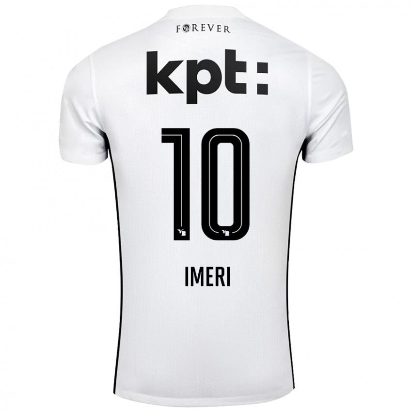 Niño Camiseta Kastriot Imeri #10 Blanco Negro 2ª Equipación 2024/25 La Camisa Argentina