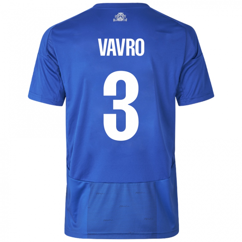 Niño Camiseta Denis Vavro #3 Blanco Azul 2ª Equipación 2024/25 La Camisa Argentina