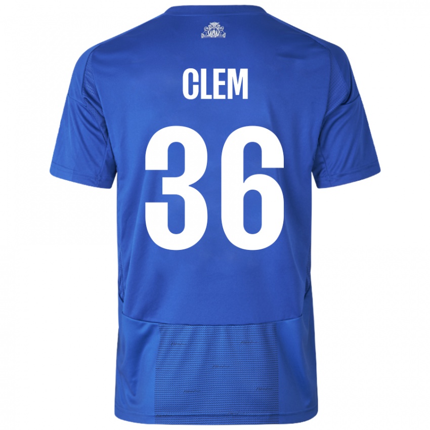 Niño Camiseta William Clem #36 Blanco Azul 2ª Equipación 2024/25 La Camisa Argentina