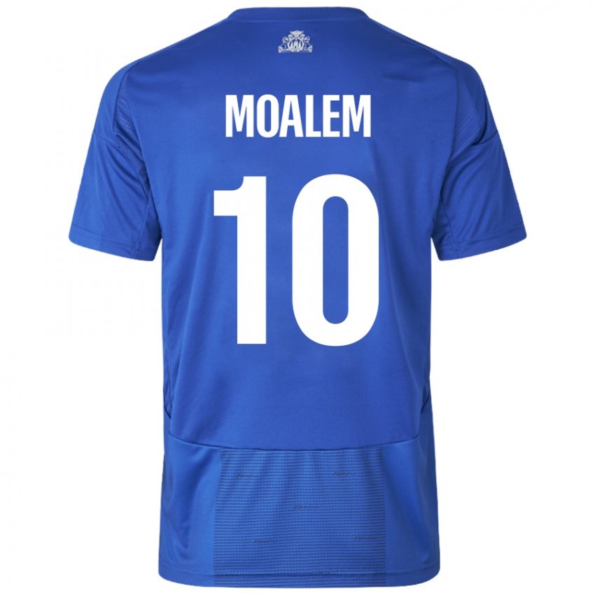 Niño Camiseta Jonathan Moalem #10 Blanco Azul 2ª Equipación 2024/25 La Camisa Argentina