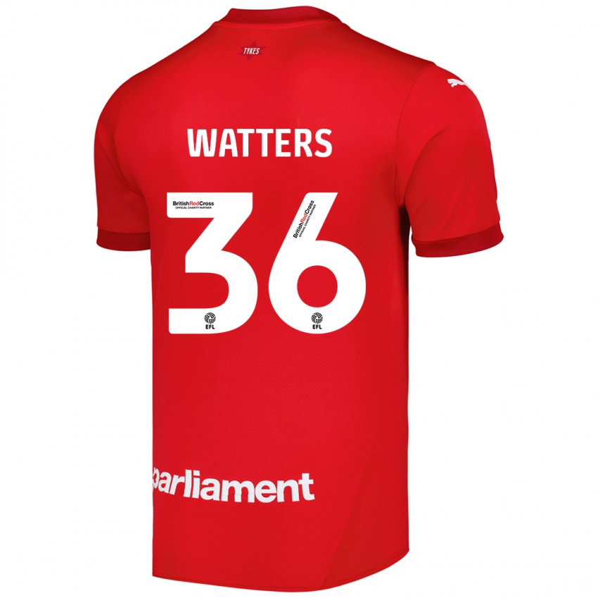 Hombre Camiseta Max Watters #36 Rojo 1ª Equipación 2024/25 La Camisa Argentina