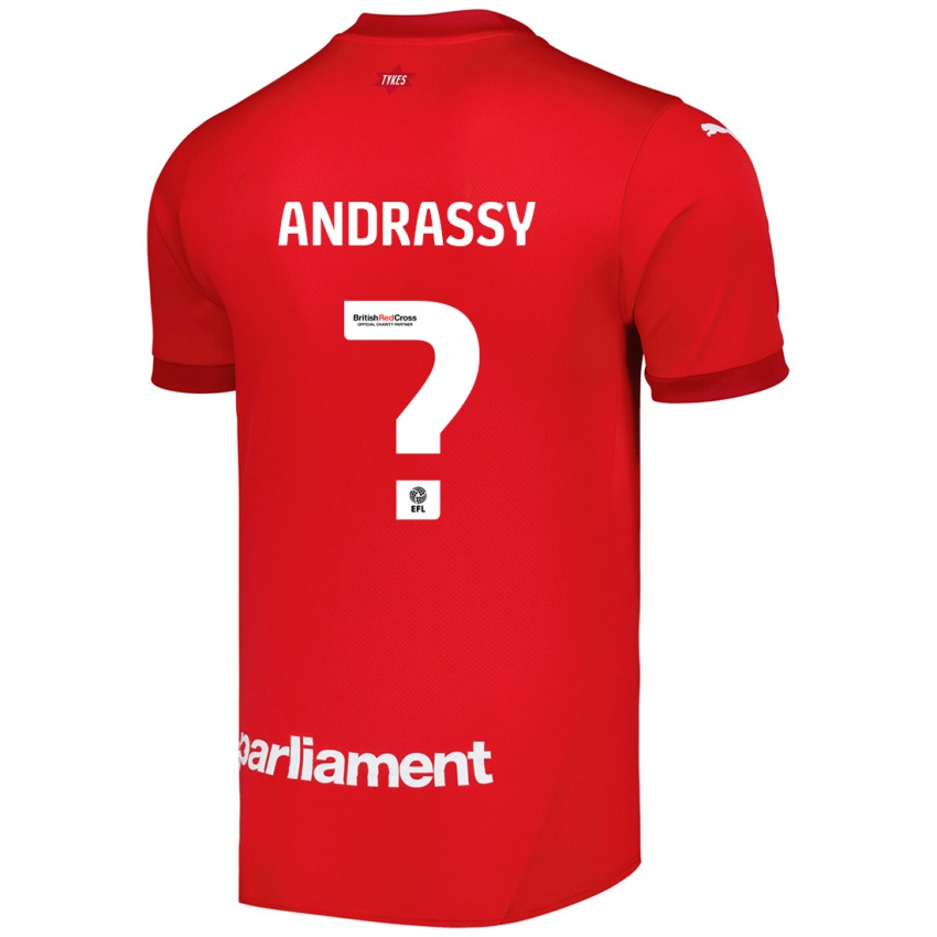 Hombre Camiseta Oliver Andrassy #0 Rojo 1ª Equipación 2024/25 La Camisa Argentina