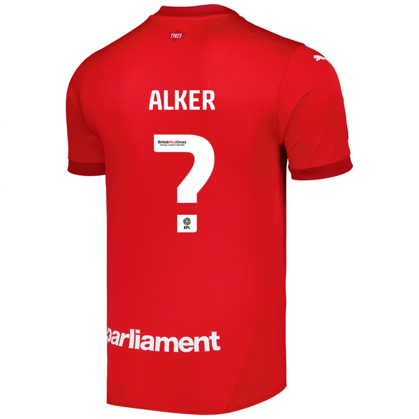 Hombre Camiseta Luke Alker #0 Rojo 1ª Equipación 2024/25 La Camisa Argentina