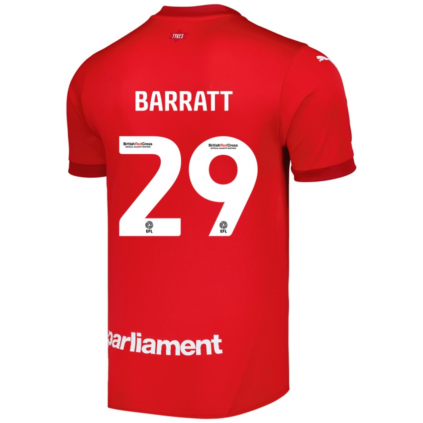 Hombre Camiseta Connor Barratt #29 Rojo 1ª Equipación 2024/25 La Camisa Argentina