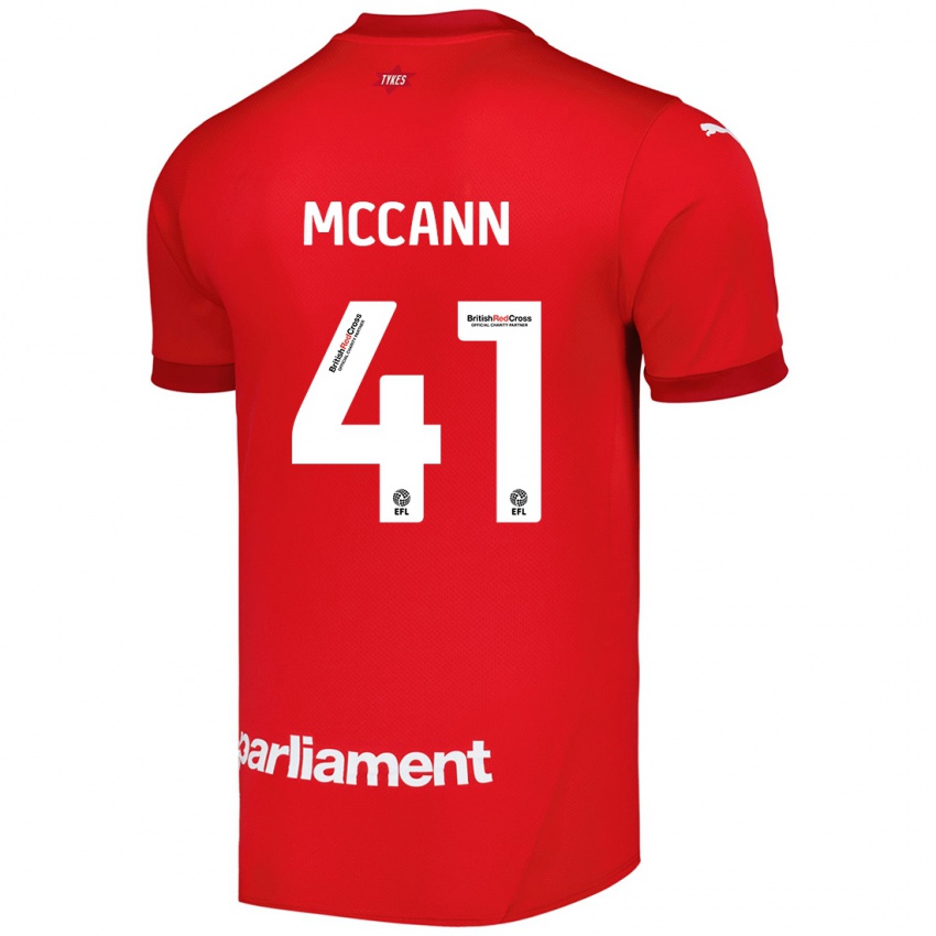 Hombre Camiseta Bayley Mccann #41 Rojo 1ª Equipación 2024/25 La Camisa Argentina