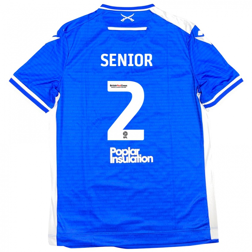 Hombre Camiseta Joel Senior #2 Azul Blanco 1ª Equipación 2024/25 La Camisa Argentina