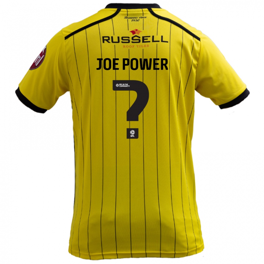 Hombre Camiseta John Joe Power #0 Amarillo 1ª Equipación 2024/25 La Camisa Argentina