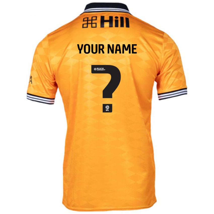 Hombre Camiseta Su Nombre #0 Naranja 1ª Equipación 2024/25 La Camisa Argentina