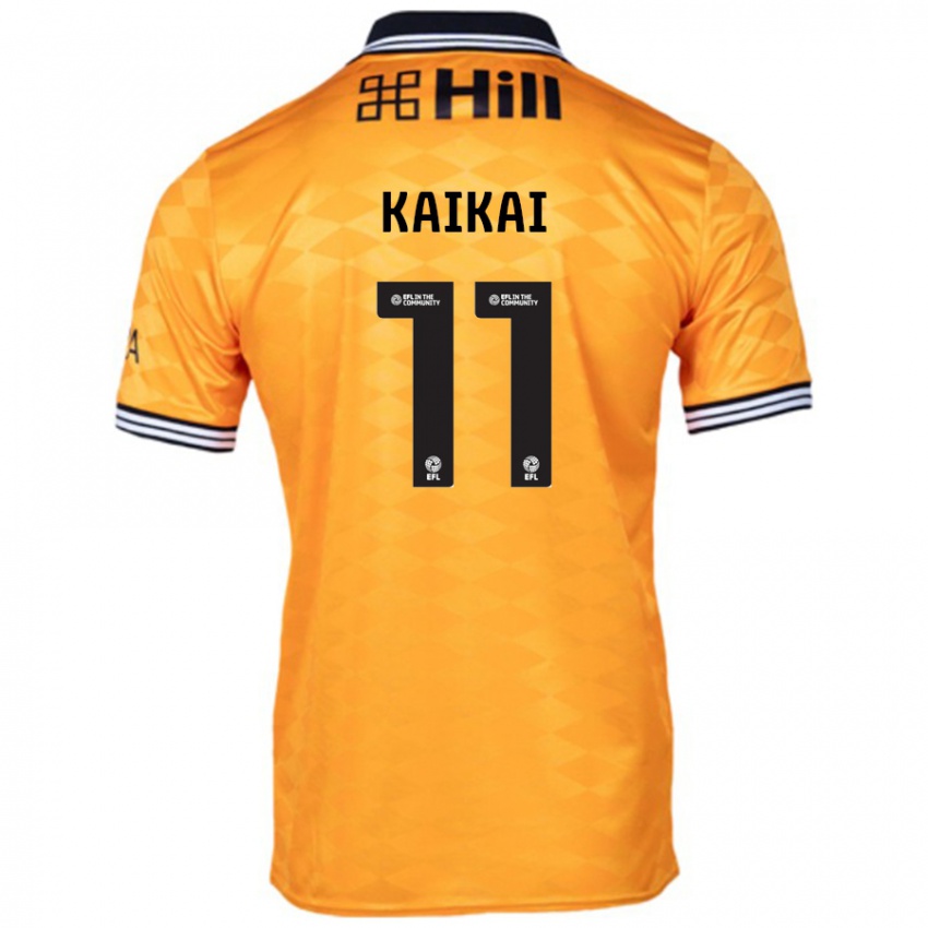 Hombre Camiseta Sullay Kaikai #11 Naranja 1ª Equipación 2024/25 La Camisa Argentina