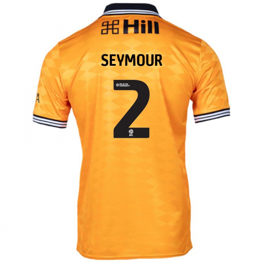 Hombre Camiseta Mayzee Seymour #2 Naranja 1ª Equipación 2024/25 La Camisa Argentina