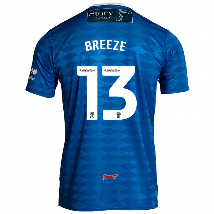 Hombre Camiseta Gabriel Breeze #13 Azul 1ª Equipación 2024/25 La Camisa Argentina