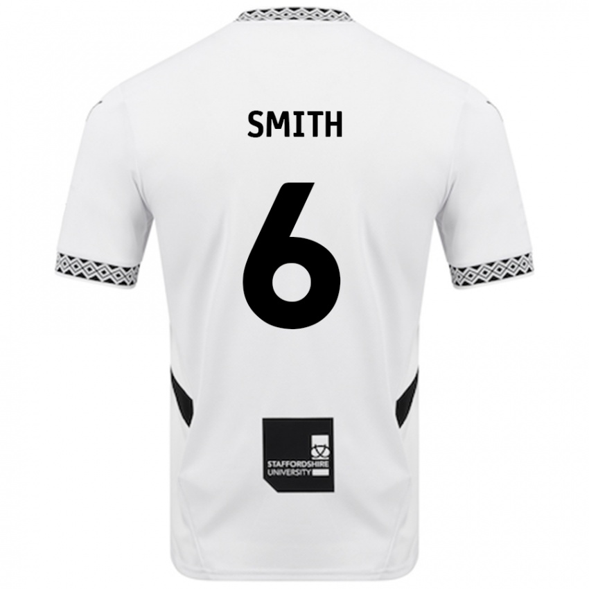 Hombre Camiseta Nathan Smith #6 Blanco 1ª Equipación 2024/25 La Camisa Argentina