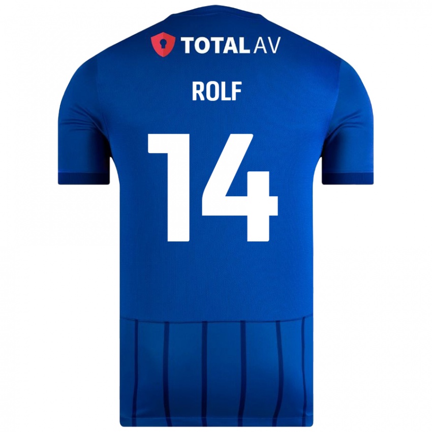 Hombre Camiseta Annie Rolf #14 Azul 1ª Equipación 2024/25 La Camisa Argentina