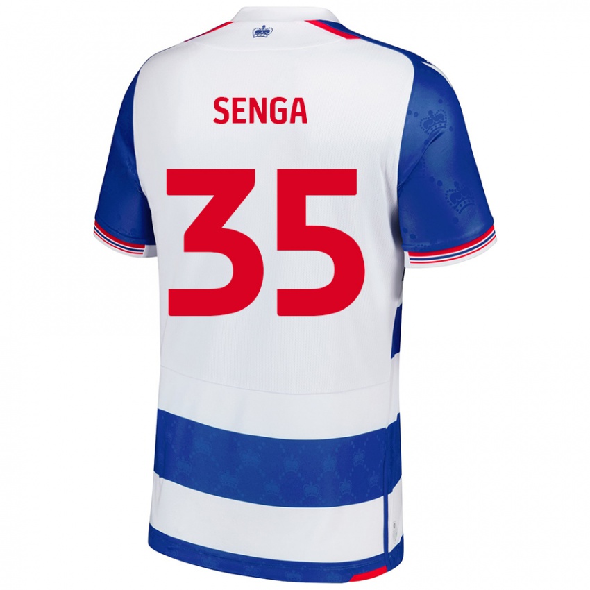 Hombre Camiseta Jack Senga #35 Azul Blanco 1ª Equipación 2024/25 La Camisa Argentina