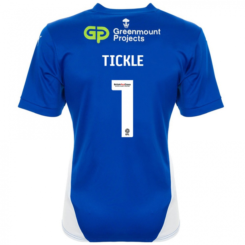 Hombre Camiseta Sam Tickle #1 Azul Blanco 1ª Equipación 2024/25 La Camisa Argentina