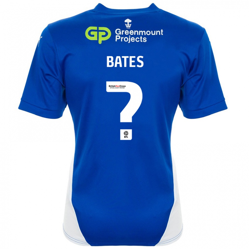 Hombre Camiseta Jack Bates #0 Azul Blanco 1ª Equipación 2024/25 La Camisa Argentina