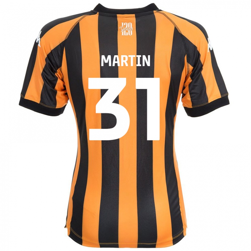 Hombre Camiseta Faith Martin #31 Negro Ámbar 1ª Equipación 2024/25 La Camisa Argentina