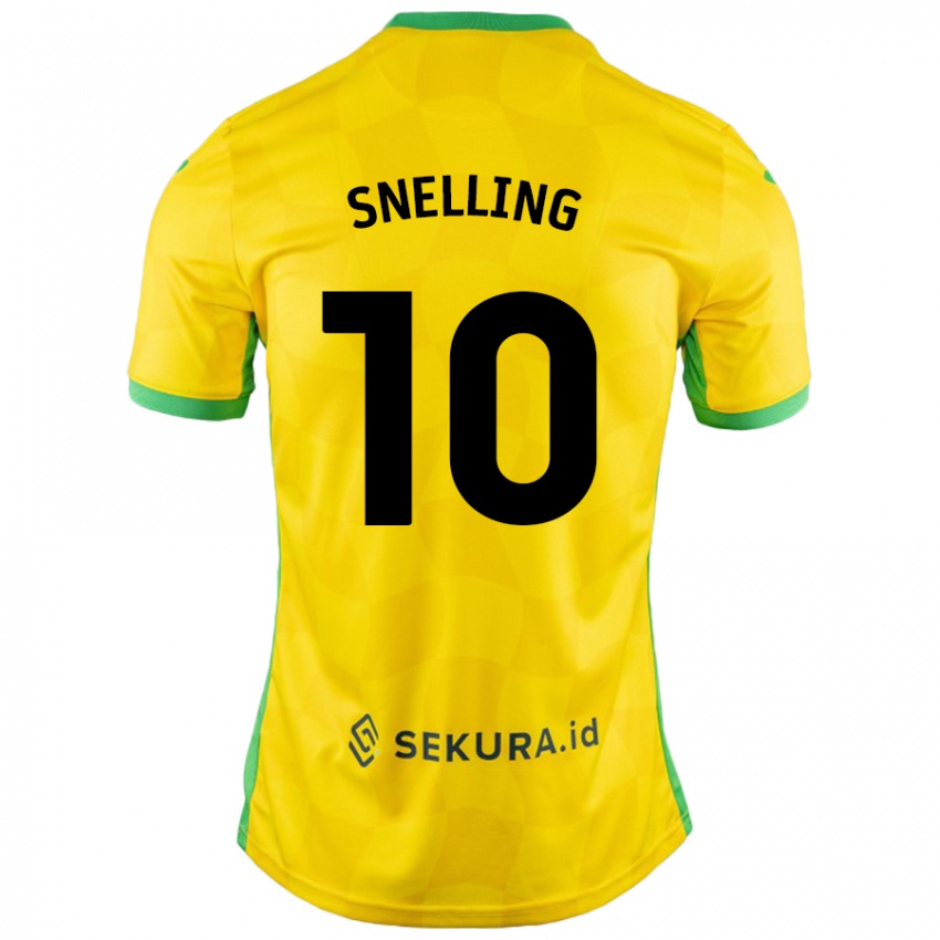 Hombre Camiseta Natasha Snelling #10 Amarillo Verde 1ª Equipación 2024/25 La Camisa Argentina