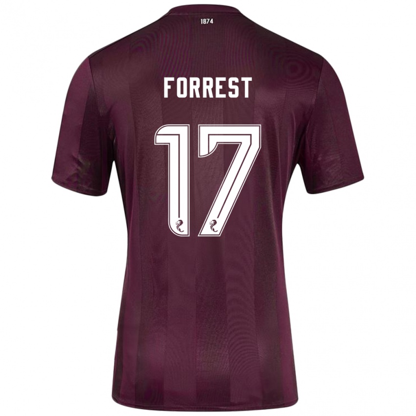 Hombre Camiseta Alan Forrest #17 Borgoña 1ª Equipación 2024/25 La Camisa Argentina