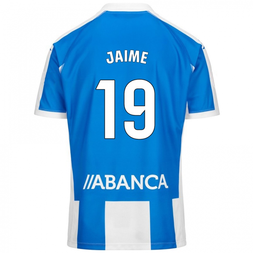 Hombre Camiseta Jaime Sánchez #19 Azul Blanco 1ª Equipación 2024/25 La Camisa Argentina