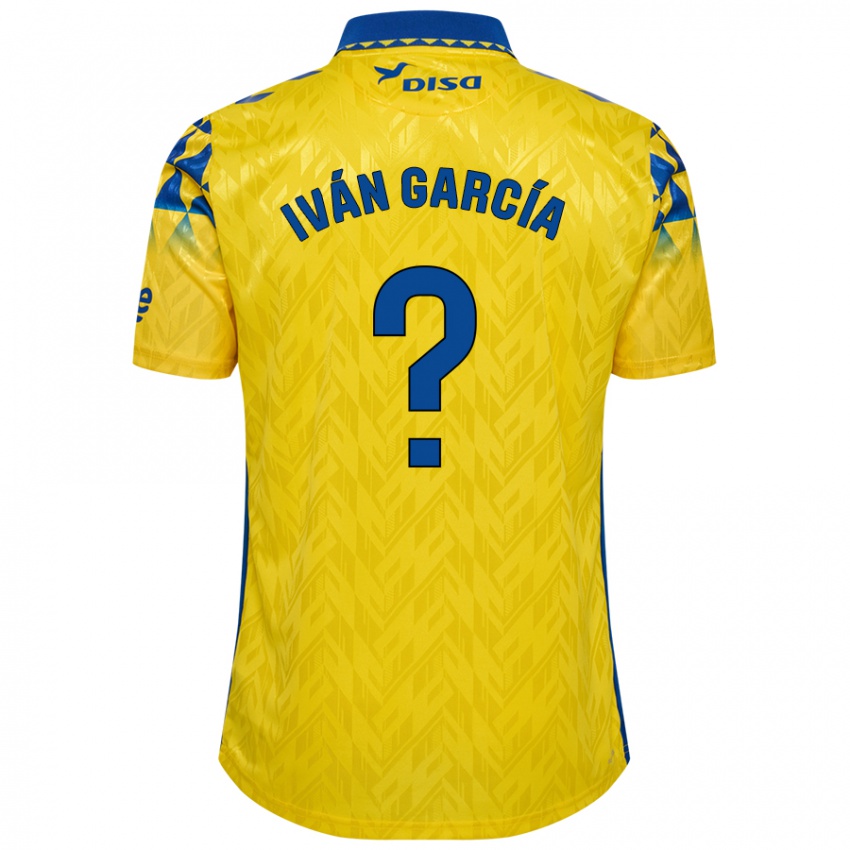 Hombre Camiseta Iván García #0 Amarillo Azul 1ª Equipación 2024/25 La Camisa Argentina