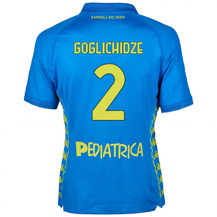 Hombre Camiseta Saba Goglichidze #2 Azul 1ª Equipación 2024/25 La Camisa Argentina