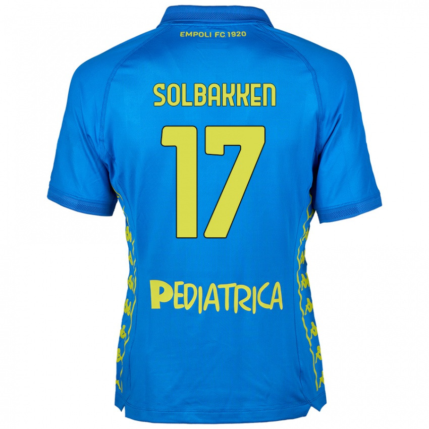 Hombre Camiseta Ola Solbakken #17 Azul 1ª Equipación 2024/25 La Camisa Argentina