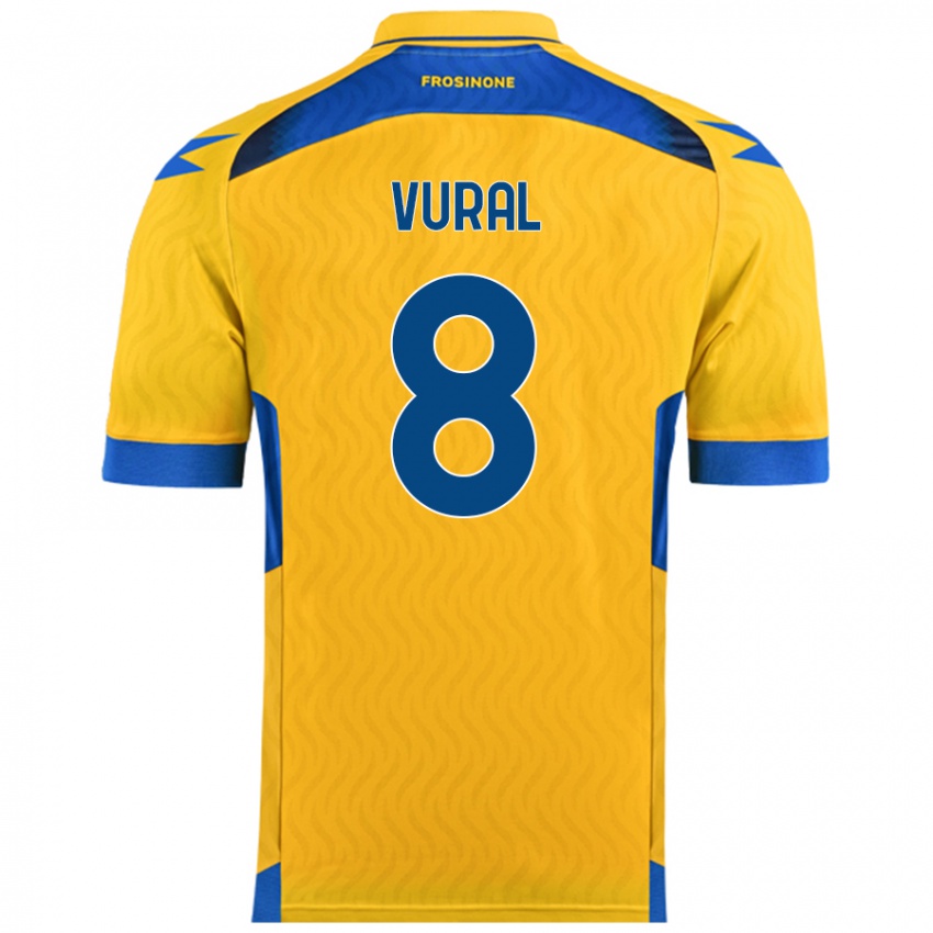 Hombre Camiseta İsak Vural #8 Amarillo 1ª Equipación 2024/25 La Camisa Argentina