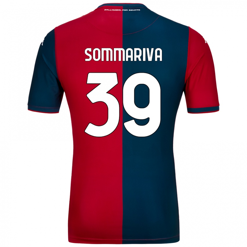 Hombre Camiseta Daniele Sommariva #39 Rojo Azul Oscuro 1ª Equipación 2024/25 La Camisa Argentina