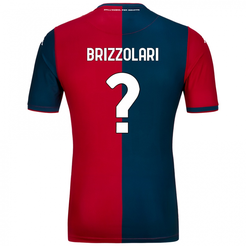 Hombre Camiseta Mattia Brizzolari #0 Rojo Azul Oscuro 1ª Equipación 2024/25 La Camisa Argentina