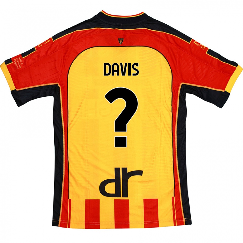 Hombre Camiseta Sammi Davis #0 Amarillo Rojo 1ª Equipación 2024/25 La Camisa Argentina