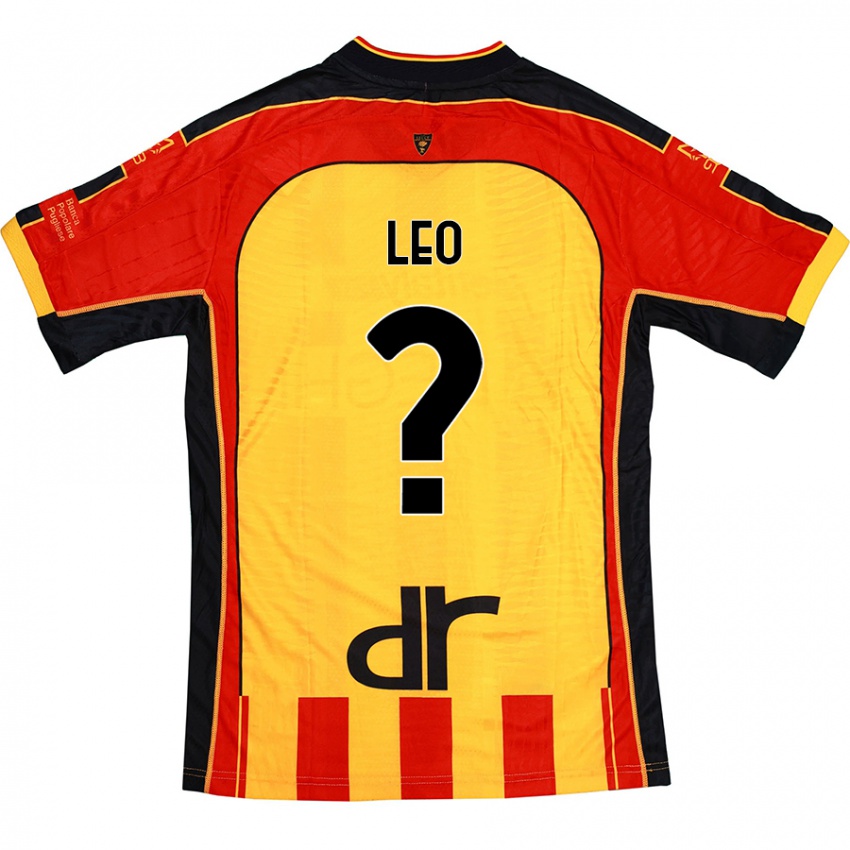 Hombre Camiseta Giulio Leo #0 Amarillo Rojo 1ª Equipación 2024/25 La Camisa Argentina