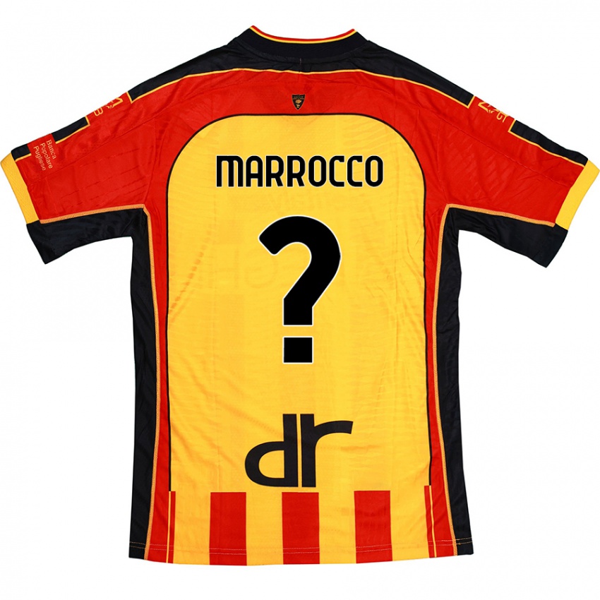 Hombre Camiseta Iacopo Marrocco #0 Amarillo Rojo 1ª Equipación 2024/25 La Camisa Argentina