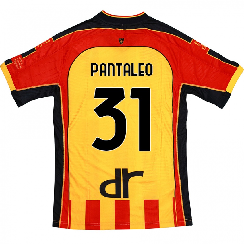 Hombre Camiseta Dario Pantaleo #31 Amarillo Rojo 1ª Equipación 2024/25 La Camisa Argentina