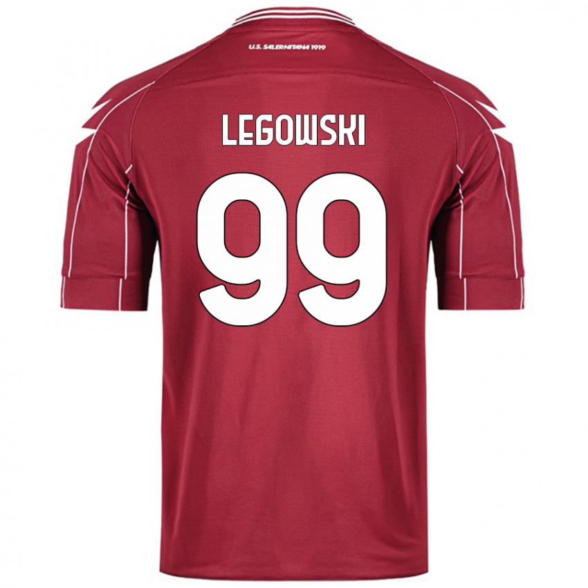 Hombre Camiseta Mateusz Legowski #99 Borgoña 1ª Equipación 2024/25 La Camisa Argentina