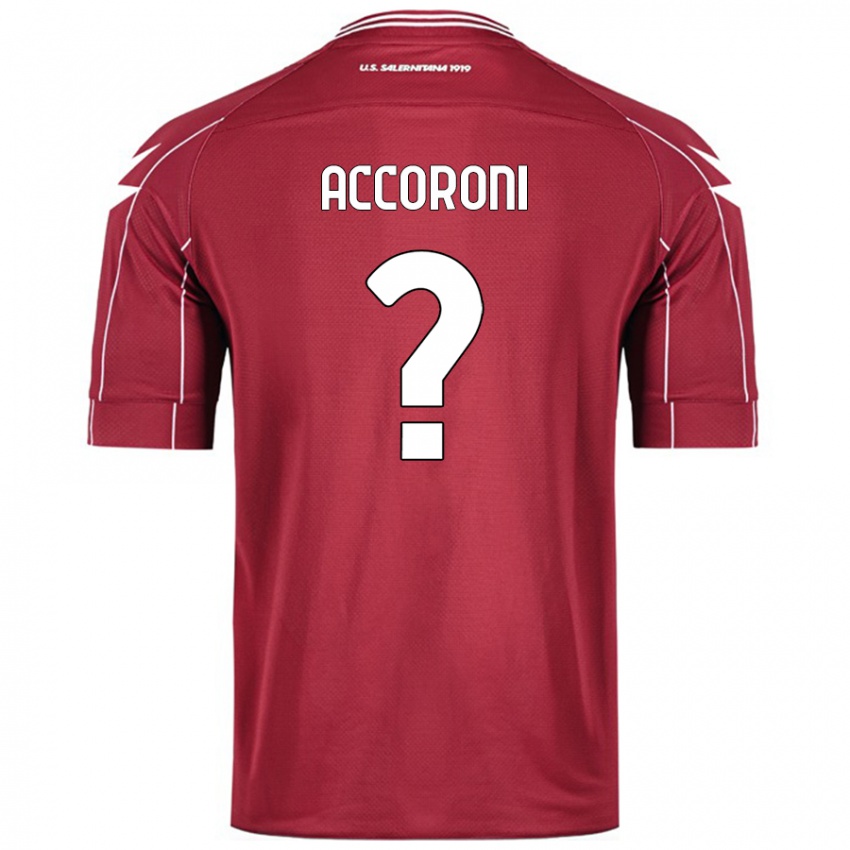 Hombre Camiseta Nicolas Accoroni #0 Borgoña 1ª Equipación 2024/25 La Camisa Argentina