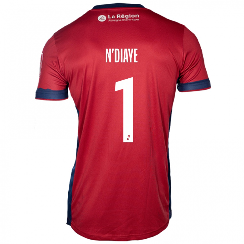 Hombre Camiseta Massamba N'diaye #1 Borgoña Claro 1ª Equipación 2024/25 La Camisa Argentina