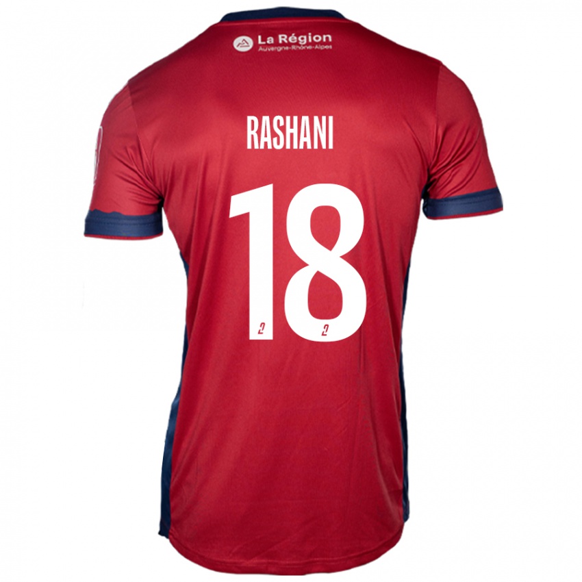 Hombre Camiseta Elbasan Rashani #18 Borgoña Claro 1ª Equipación 2024/25 La Camisa Argentina