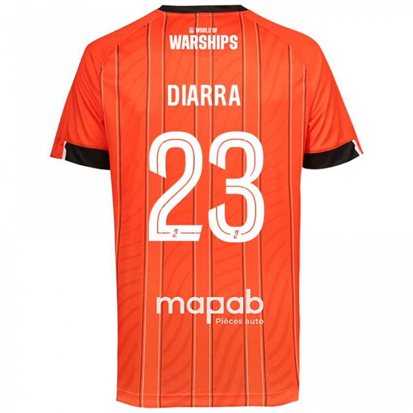 Hombre Camiseta Stéphane Diarra #23 Naranja 1ª Equipación 2024/25 La Camisa Argentina