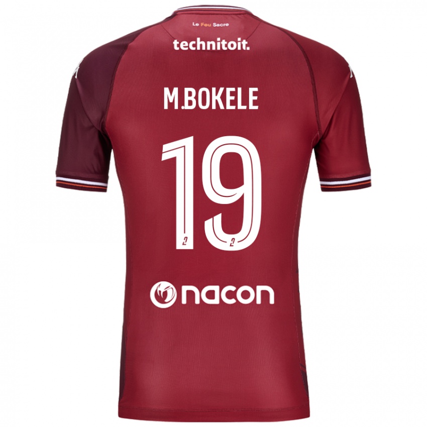 Hombre Camiseta Morgan Bokele #19 Rojo Granata 1ª Equipación 2024/25 La Camisa Argentina