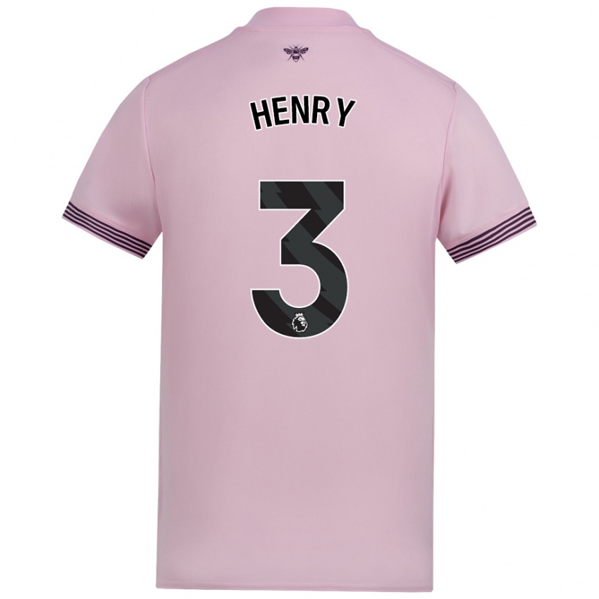 Hombre Camiseta Rico Henry #3 Rosa 2ª Equipación 2024/25 La Camisa Argentina